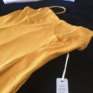A beautiful mustard yellow mini dress